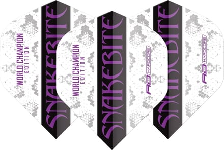 Red Dragon Peter Wright Snakebite World Champion 2020 White - Dart Flights