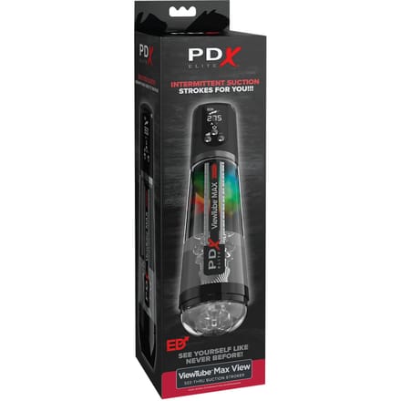 Pipedream - PDX Elite ViewTube MAX View - Transparant/Zwart