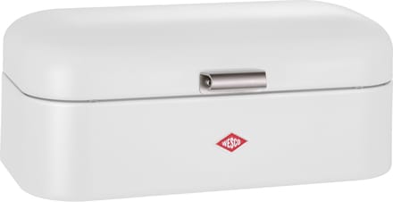 WESCO Grandy Broodtrommel | 10 Liter - Maat L | Metaal - Mat wit | Keukenopslag