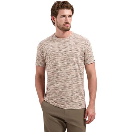 Gestreepte T-shirt met ronde hals en korte mouwen