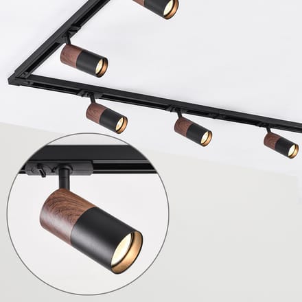 Modern 1-fase railsysteem van 3 meter met Linn spots - spanningsrail