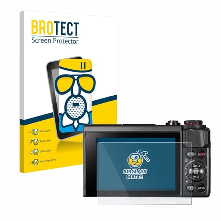 BROTECT - Screenprotector voor Canon PowerShot G7 X Mark II - Folie Beschermfolie Beschermglas matte