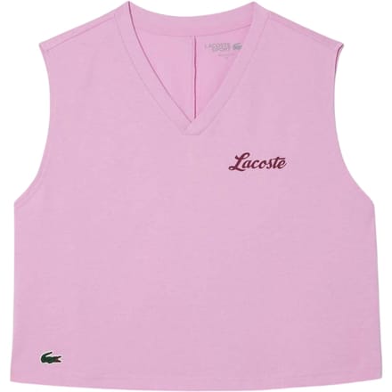 Lacoste Dames/Dames Sport Relaxed Fit Mouwloze Gewaad Top (Roze)