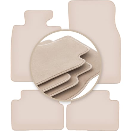 PREMIUM beige vloermatten voor: Mini Clubman R55 hatchback 2006-