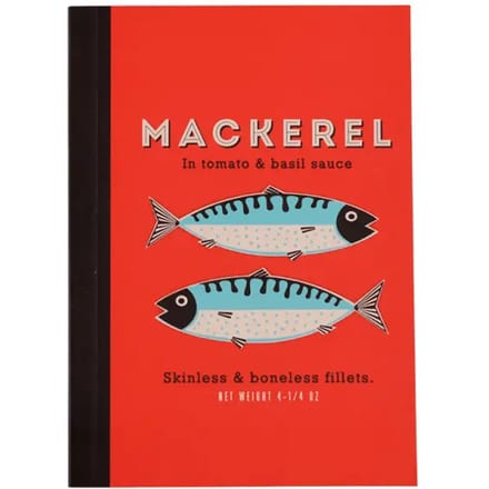 Gelijnd notitieblok a6 Rex London Mackerel