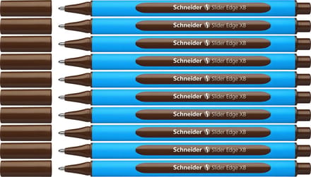 Schneider balpen - Slider Edge - XB - bruin - 10 stuks - S-152207-10