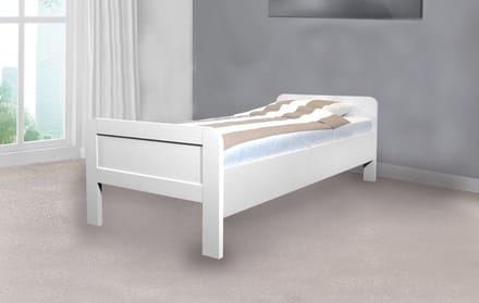 Seniorenbed – Compleet Elektrische Seniorenbed – Houten Bed verstelbaar – wit