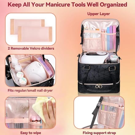 Nagellak organiser - Opbergdoos make-up - Transparant - Beauty opbergbox