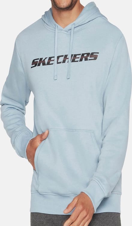 Skechers SKECH-SWEATS MOTION PULLOVER HOODIE heren sweatshirt met capuchon MHD81 blauw