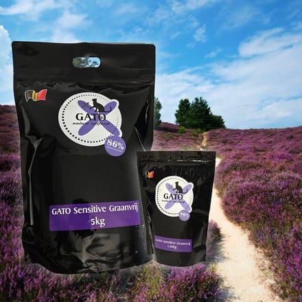 Gato Sensitive Graanvrij 5kg - graanvrij - kattenvoer - hypoallergeen