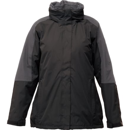 Regatta - Dames Defender III 3-In-1 Jas (Waterdicht & Winddicht) (Zwart/Grijs)