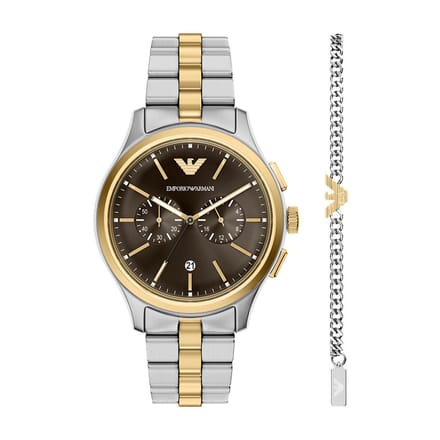 Emporio Armani Mannen Horloge geschenkset 42 mm Multi