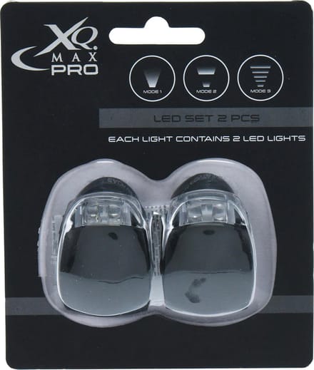 XQMax Fietsverlichting set - voorlicht en achterlicht - LED - incl. batterijen