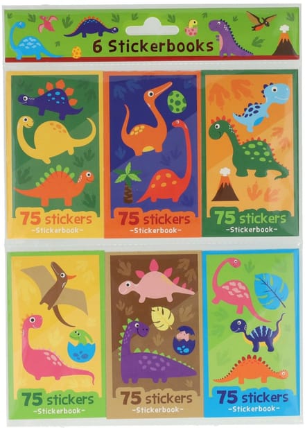 Sticker Uitdeelboekjes Dinosaurus, 6st.