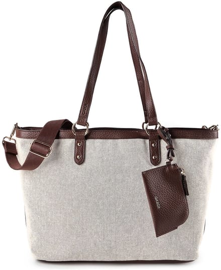 Gabor schoudertas Sibylla Zip Shopper Mixed Brown beige