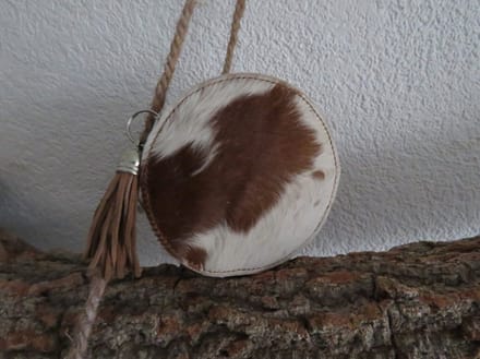 Portemonneetje (rond/leer)