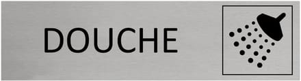 CombiCraft Aluminium deurbordje Douche 165x45mm - per stuk