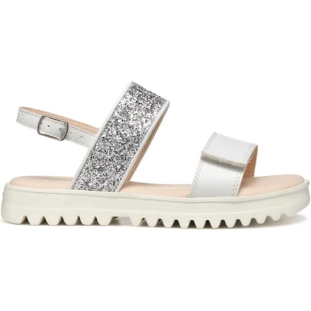GEOX SANDAL CORALIE MEISJES Sandalen - WIT/LICHTZILVER