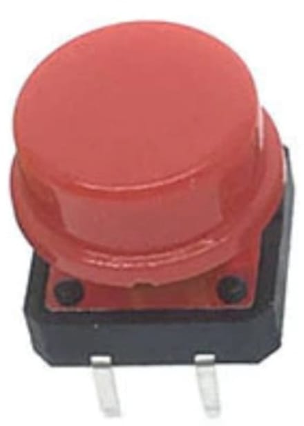 OTRONICÂ® Drukknopje | moment - puls | 12x12x7 | Rood
