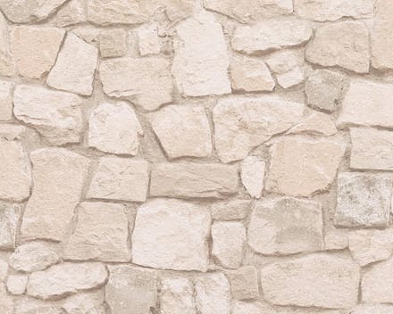 GROTE STENEN BEHANG | Industrieel - beige bruin meerkleurig - A.S. Création Il Decoro