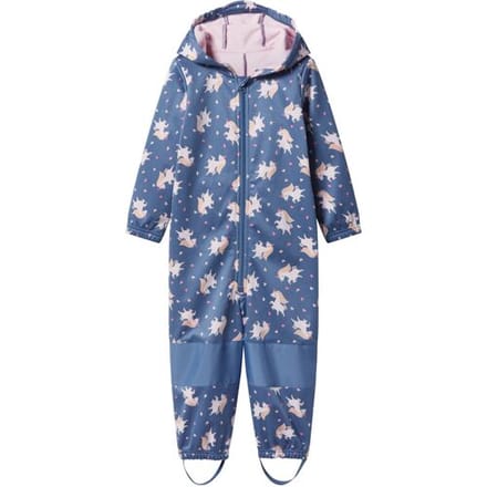 LUPILU Kinder softshelloverall voor modder en buitenspelen (Blauw, 98/104)