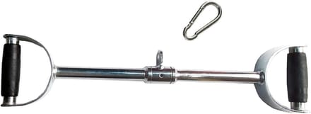 V-Bar Kabelbevestiging 24 Inch voor Krachttraining - Kabelmachine Accessoire met Rubberen Handgrepen