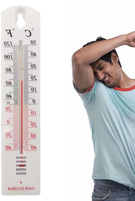 Temperatuurmeter - Weerstation Binnen - Binnen Temperatuur - Nauwkeurige Meting - 218 cm - Wit