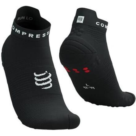 Pro Racing Socks v4.0 Run Low - Black/Red- Hardloopsokken