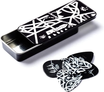 Jim Dunlop EVH Starbody - Plectrums - Nylon Max Grip - 0,60 mm - Blik 6 Stuks