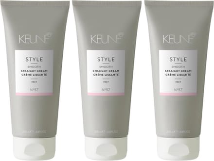 Keune Style - Smooth - Straight Cream - Haarcrème - 3 x 200 ml