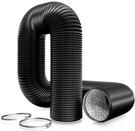 Flexibele PVC Afvoerslang 125 mm - 3 Meter voor Ventilatie en Afvoer