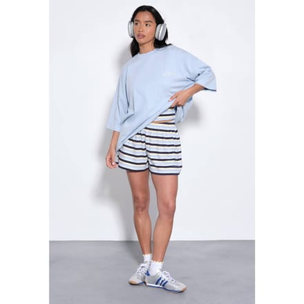 Dames Dsgn Studio Wellness Club Oversized T-shirt | Light Blue | Maat: Small