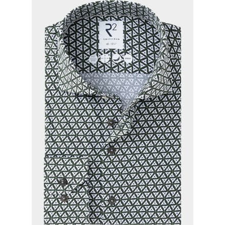 R2 Amsterdam Overhemd heren printed single jersey shirt 134.wsp.005/074