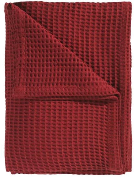 Heckettlane Wafel Plaid - 180x260 cm - Fire Red
