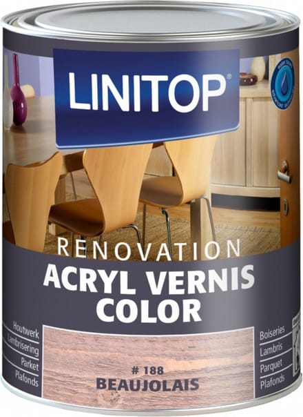 LINITOP Acryl Vernis Color 750Ml kleur 188 Beaujolais
