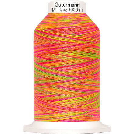 Gütermann Naaigaren Miniking Multicolor, No. 120 - 9878 Roze-Oranje