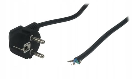 POS AC Stroomkabel EU Hoek 1,8m 10A met Open Einden