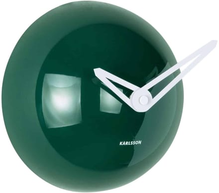 Karlsson Wandklok Cool Retro Cap - Groen - Ø15cm - Wandklok Modern