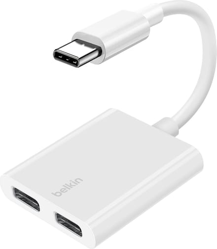 Belkin F7U081BTWH interface hub USB Type-C Wit