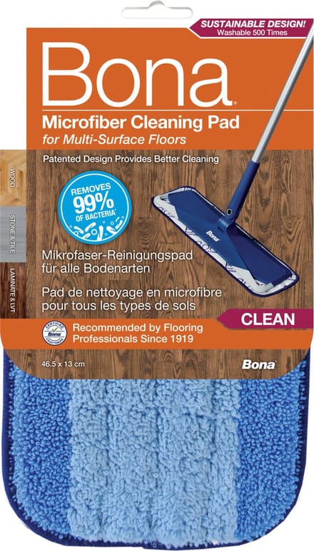 Bona Microfiber Cleaning Pad - Microvezel Reinigingspad - Vervangingsdoek - 42 CM - 500 x Wasbaar - 1 stuk