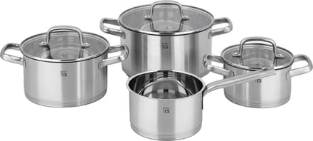 CS Kochsysteme® pannenset Beckum RVS 4 delig