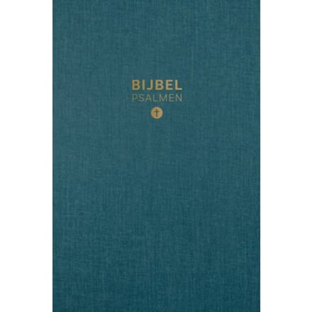 Hsv Bijbel Met Psalmen 10x15 Linnen Petrol