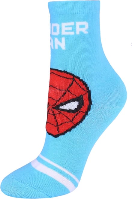 Blauwe Spider Man-sokken voor jongens