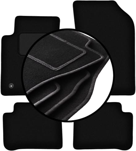 Complete set veloursmatten voor: Citroen C3 III hatchback (2017-)