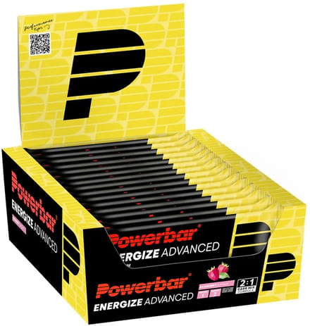 Powerbar Energize Advanced Bar (15x55g) Raspberry - Repen - Energie repen