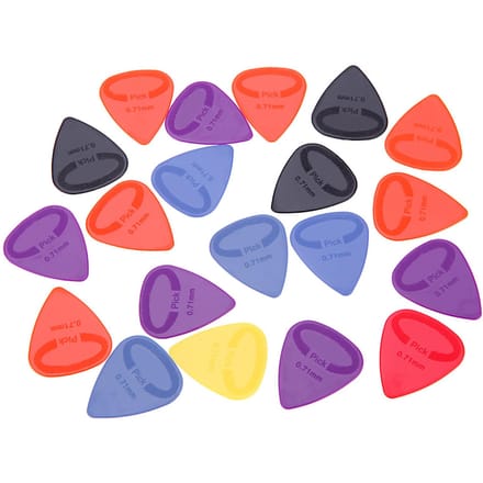 Alice AP G 20 pièces 0,71 mm Médiators en Nylon pour Guitare gray