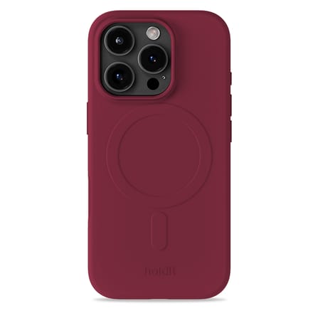 Holdit Soft geschikt voor MagSafe Case geschikt voor iPhone 16 Pro - Red Velvet