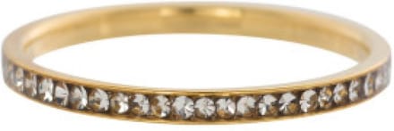iXXXi Vulring Zirkonia Crystal goudkleurig 2mm - maat 17