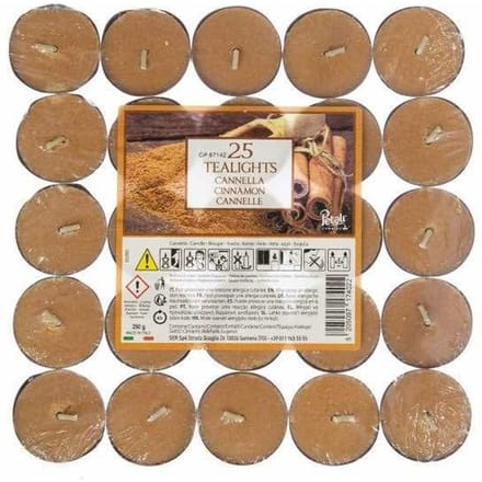PriceÂ´s Candles Petali Kaneel Theelichtjes (Pak van 25) One Size bruin