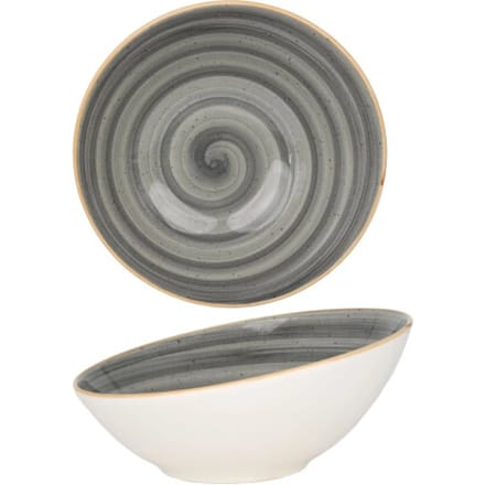 Bonna Serveerschaal - Aura Space - Porselein - 22 cm (850cc) - set van 2